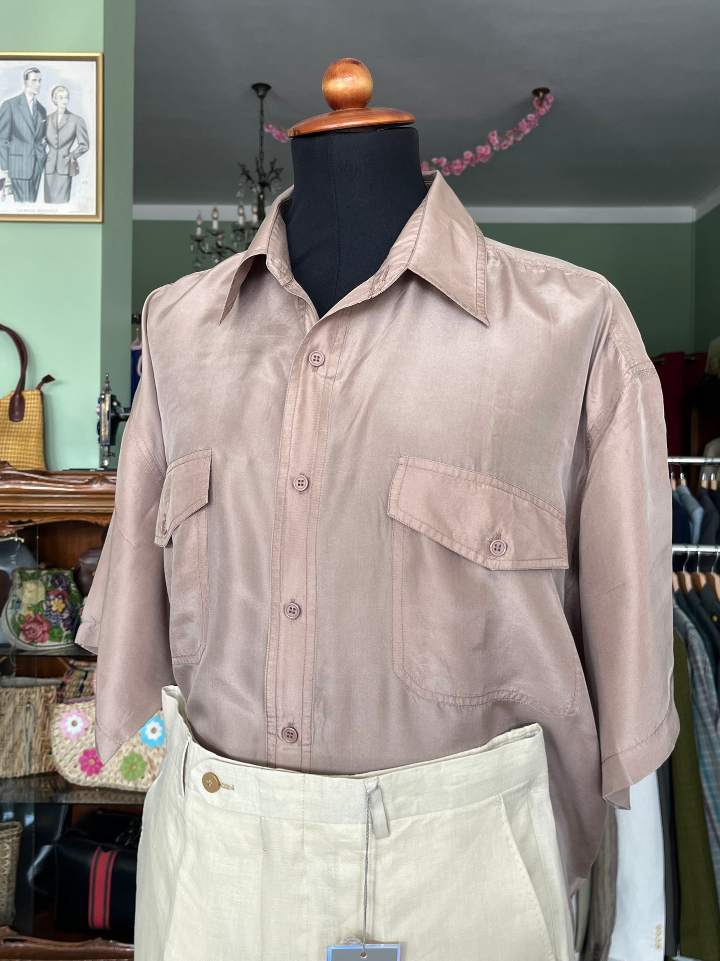 Camicia a maniche corte tg. L-XL