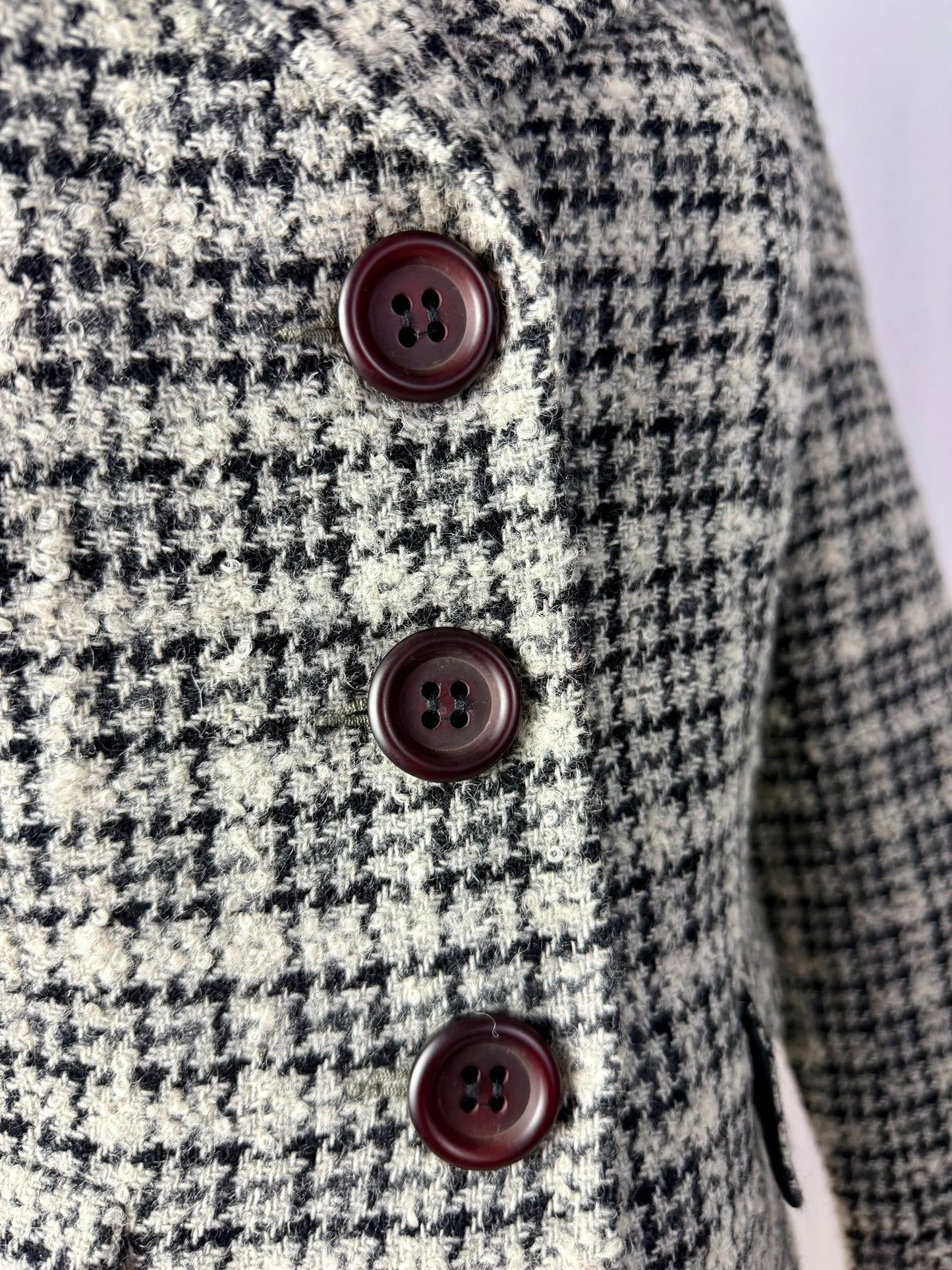 Giacca pied de poule bianco e nero - TG. 38