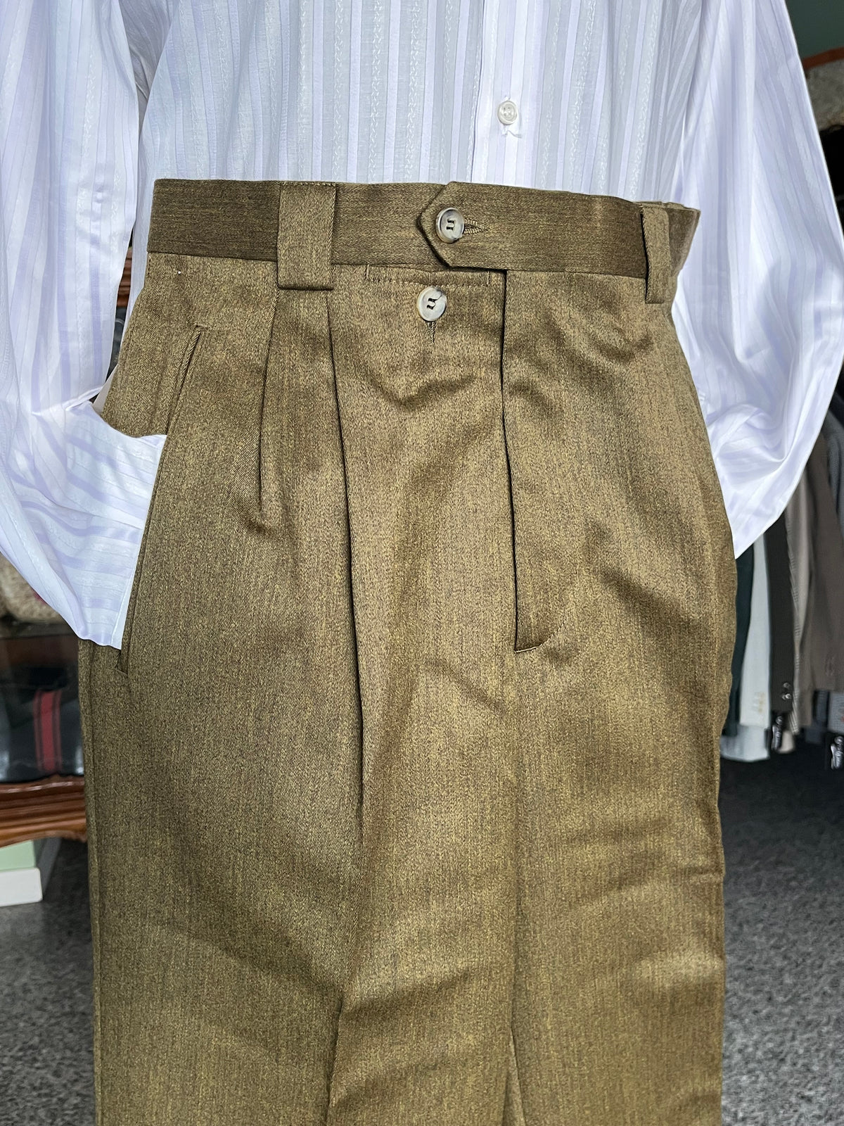 Calzoni in flanella anni ‘80 NOS tg. 46