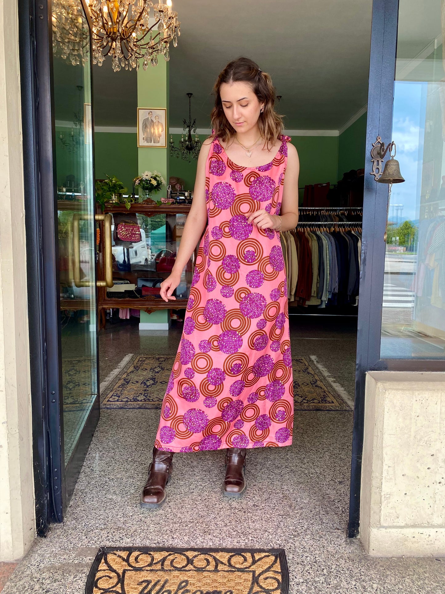 Maxi dress anni ‘70 svasato - TG. 40/42