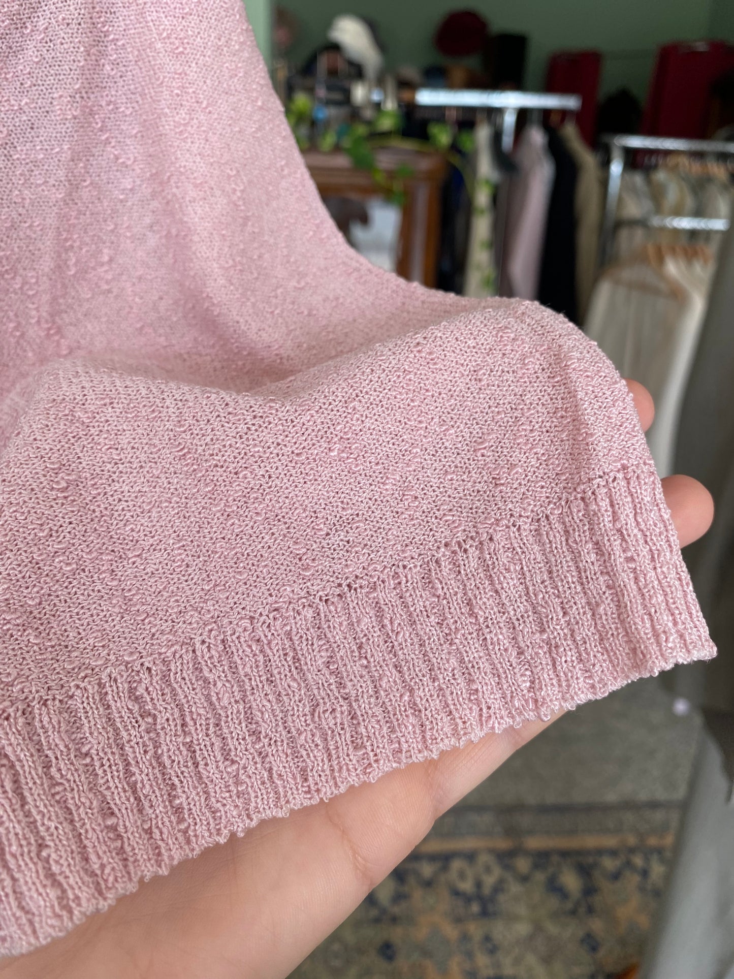 Blusa in maglina rosa pastello - TG. 44/46 circa