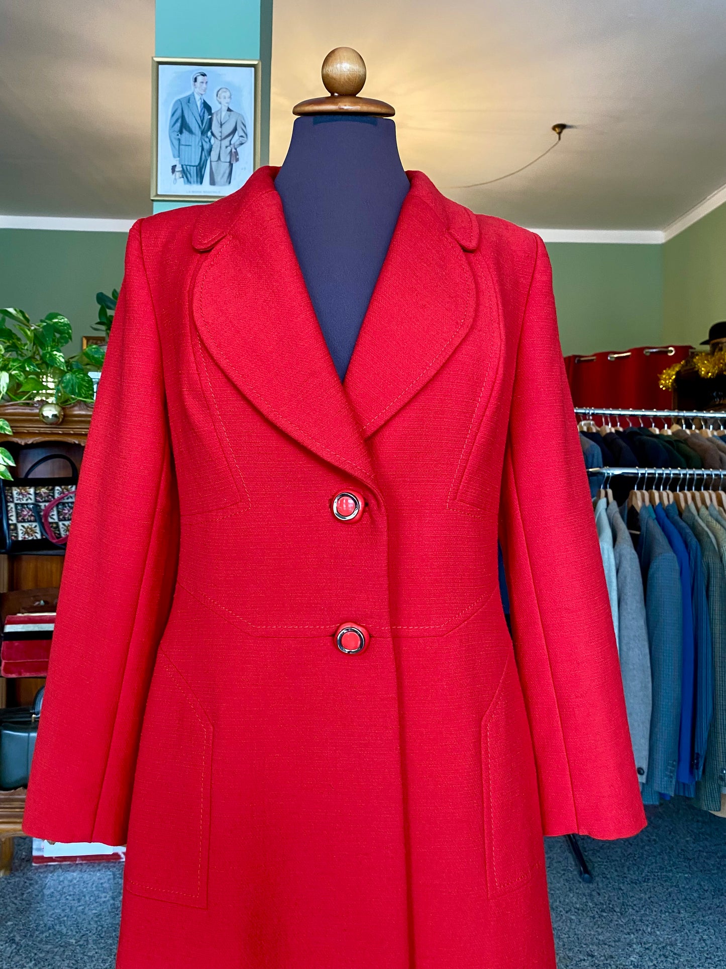 Cappotto rosso anni ‘60 Cori - TG. 38