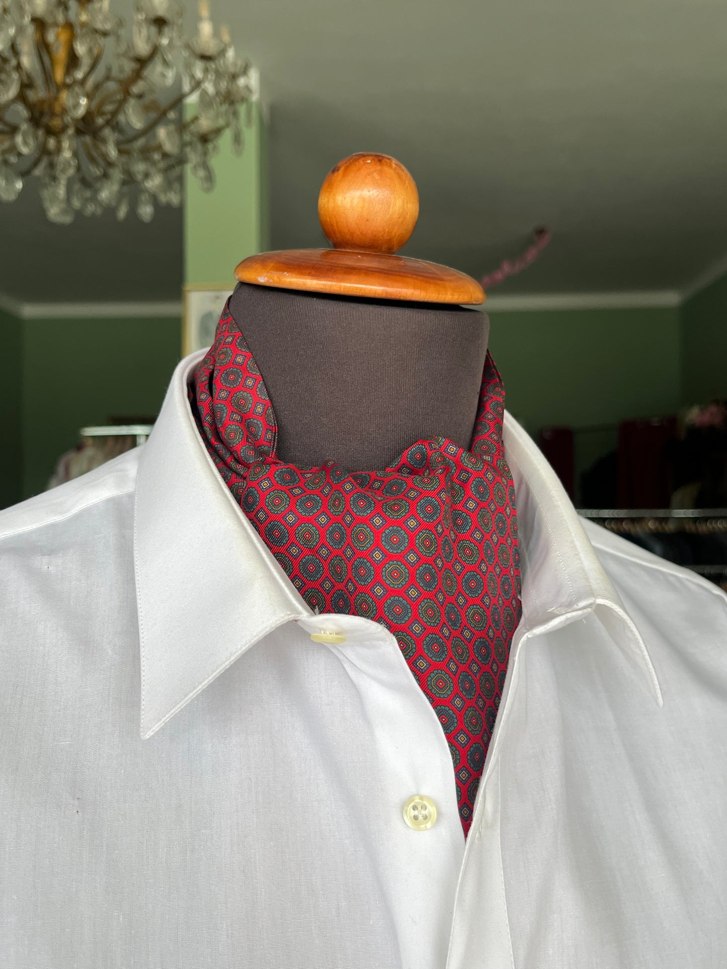 Ascot seta micro-fantasia