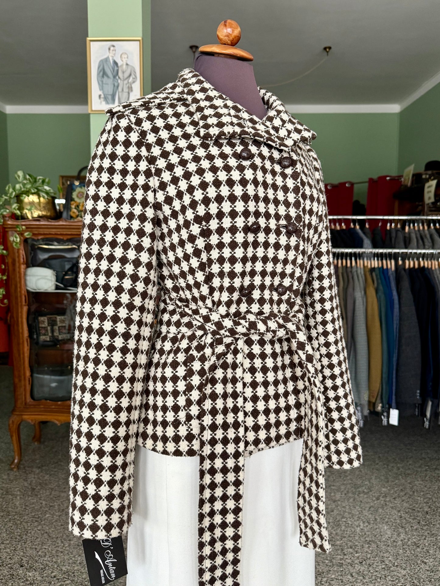 Giacca anni ‘60 con cintura - TG. 40