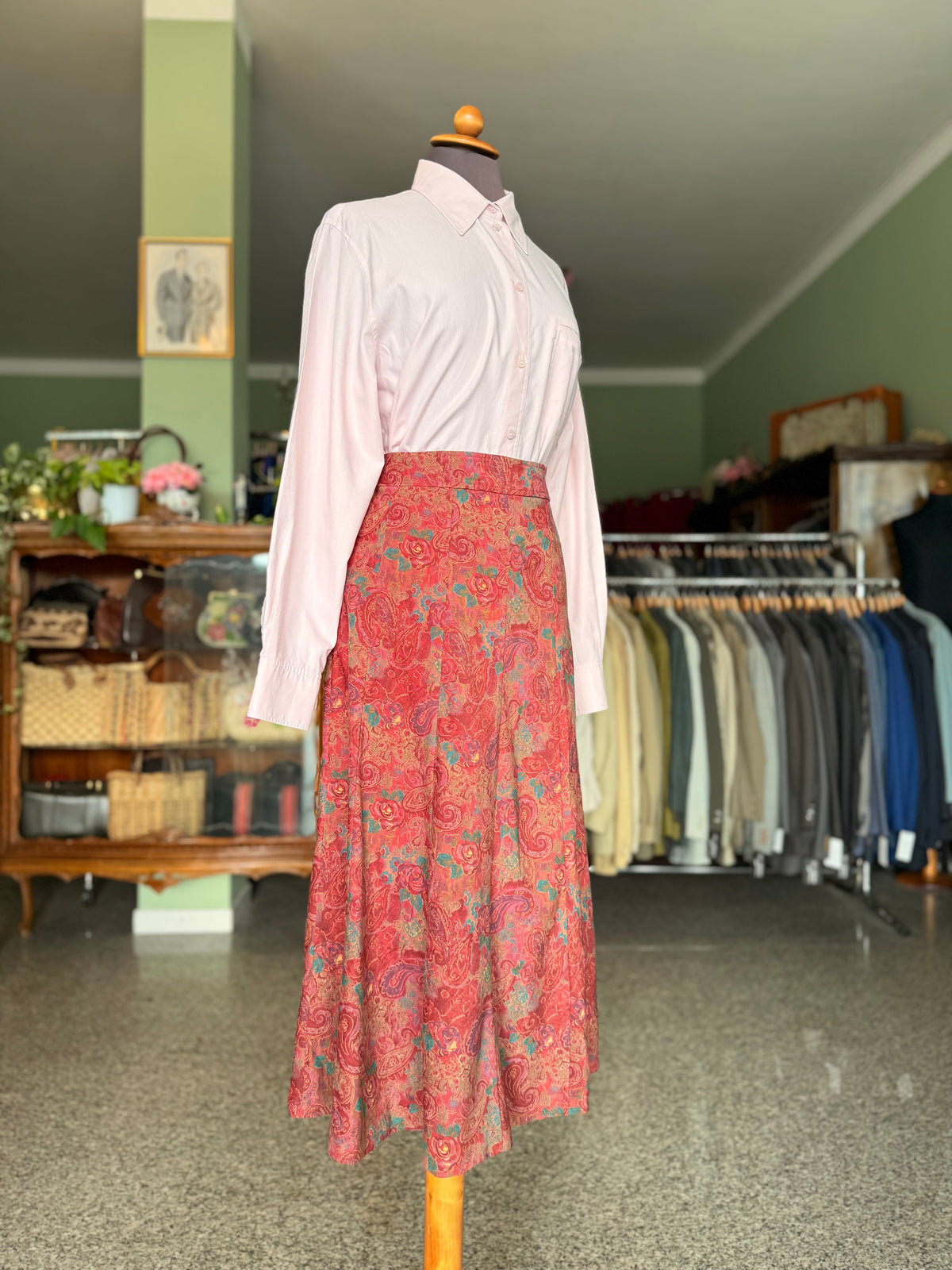 Gonna lunga fantasia paisley - TG. 46