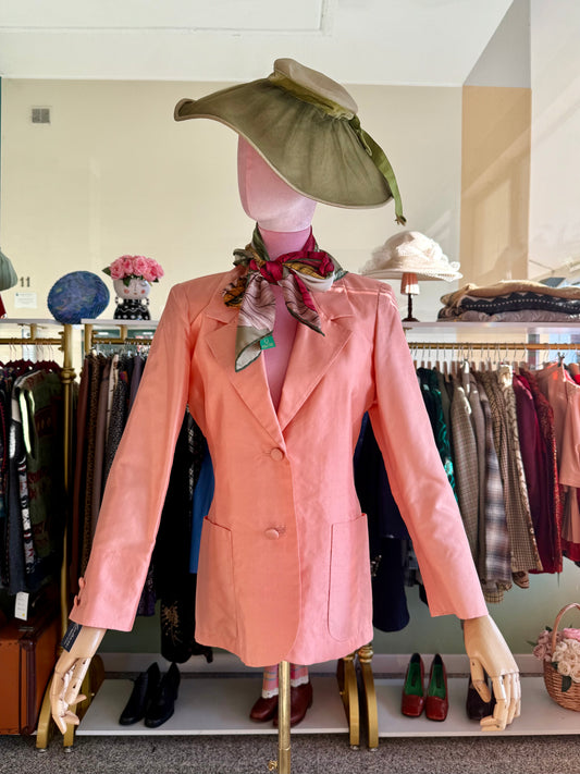 Giacca in seta rosa salmone - TG. 40