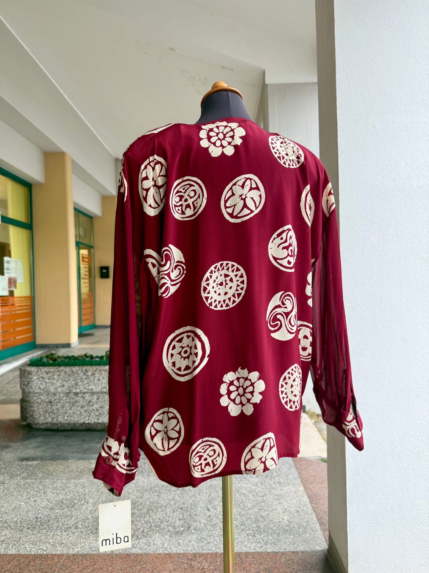 Tailleur in seta color Borgogna - TG. 46/48