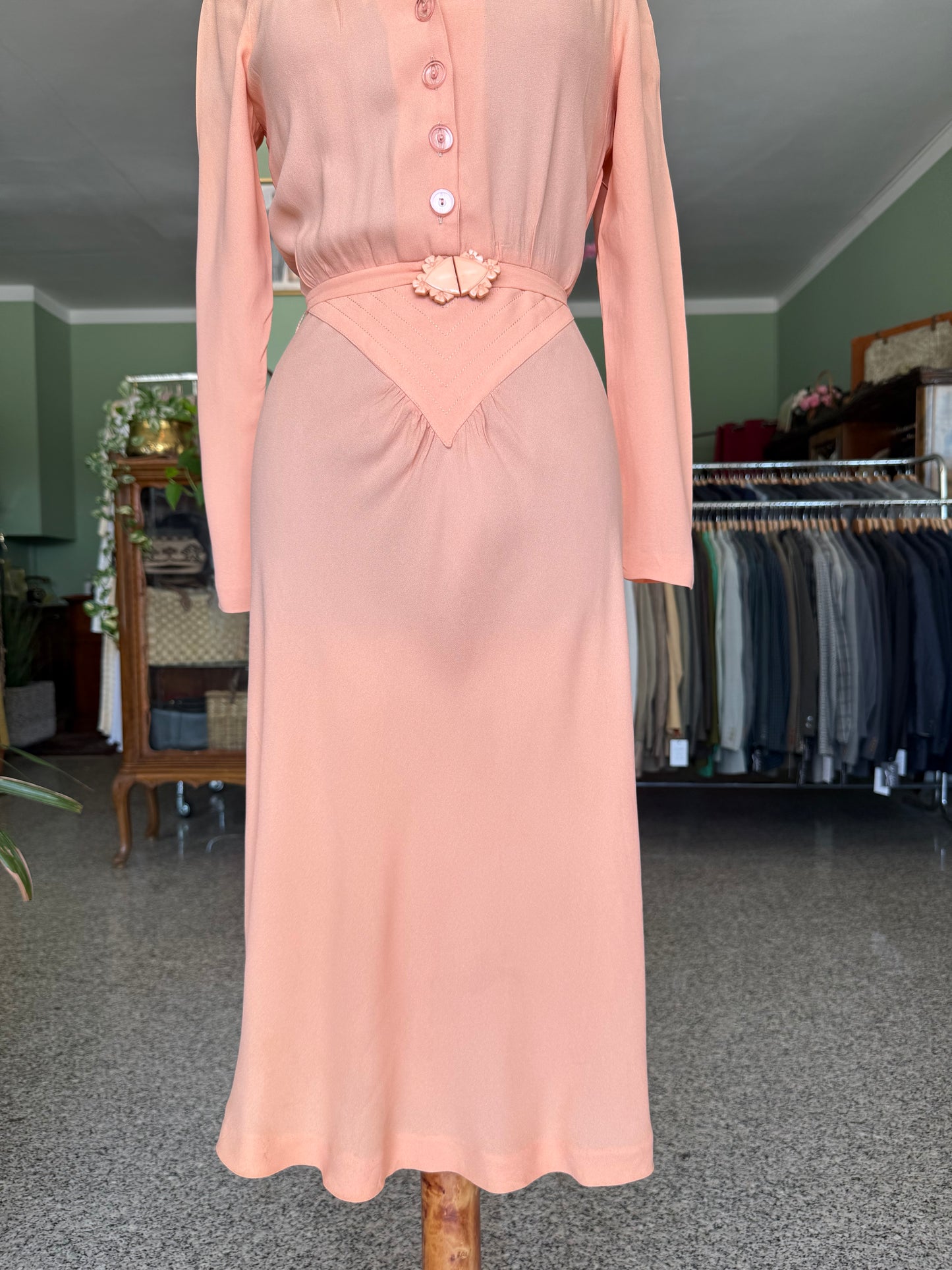 Abito rosa cipria stile anni ‘30 - TG. 38/40