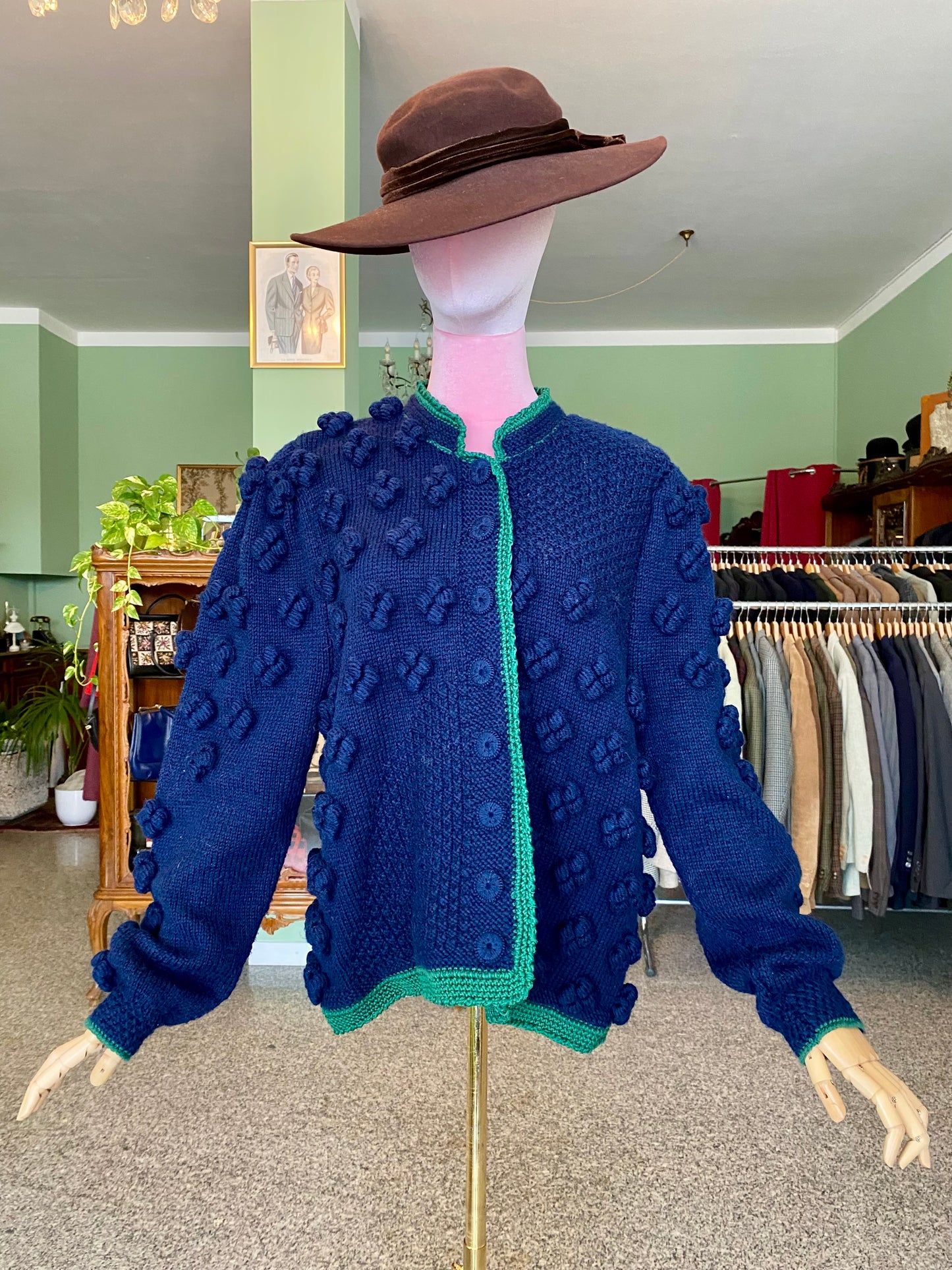 Cardigan tirolese lavorazione a “nodi” - TG. 48/50