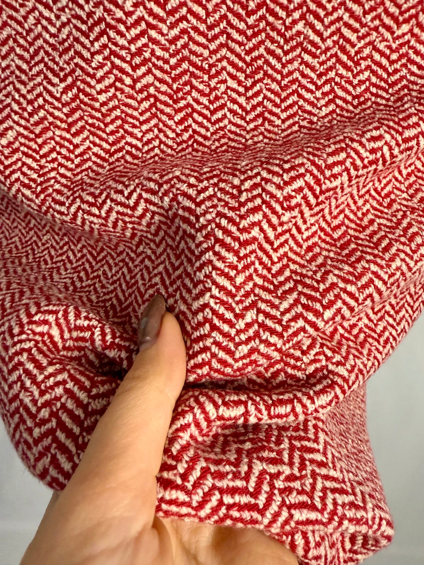 Gonna anni ‘80 lana a spina di pesce - TG. 44