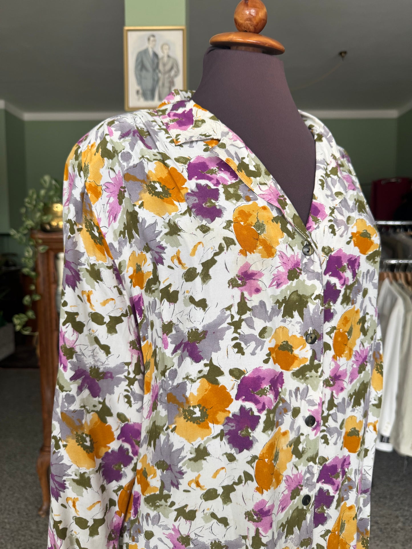 Camicia con stampa floreale - TG. 46/48