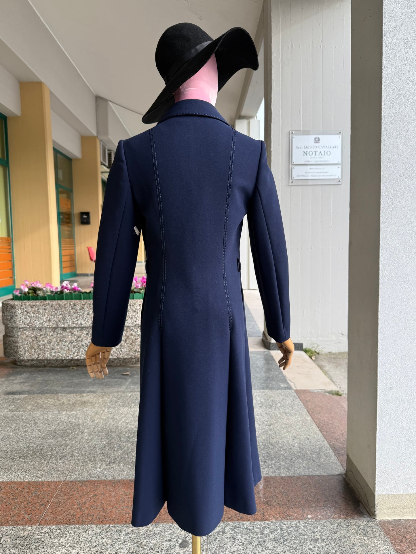 Cappotto anni ‘70 tessuto Marzotto - TG. 38