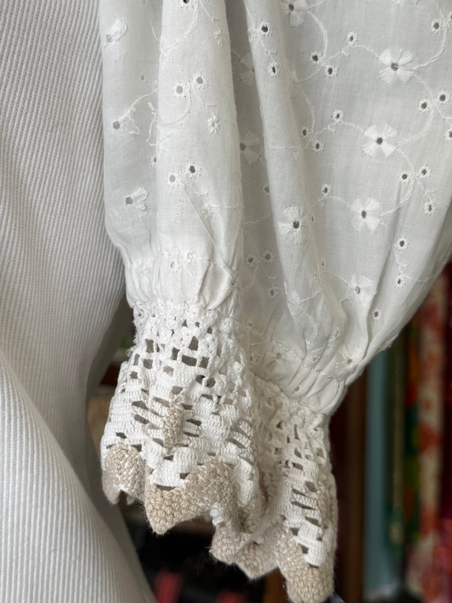 Blusa tirolese in cotone - TG. 44