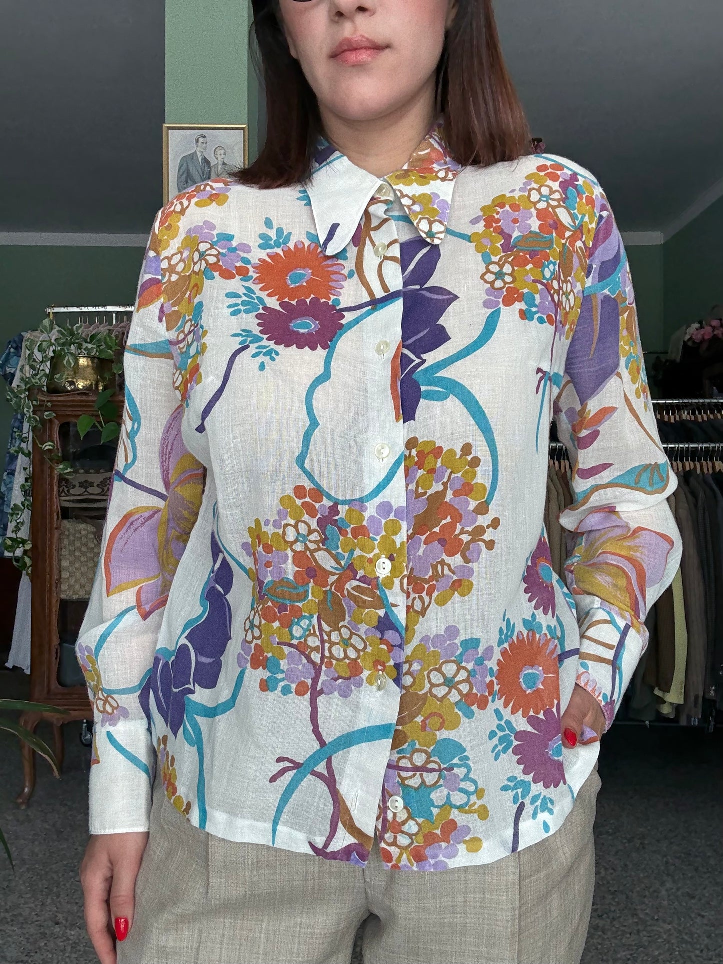 Camicia anni ‘70 pop - TG. 42