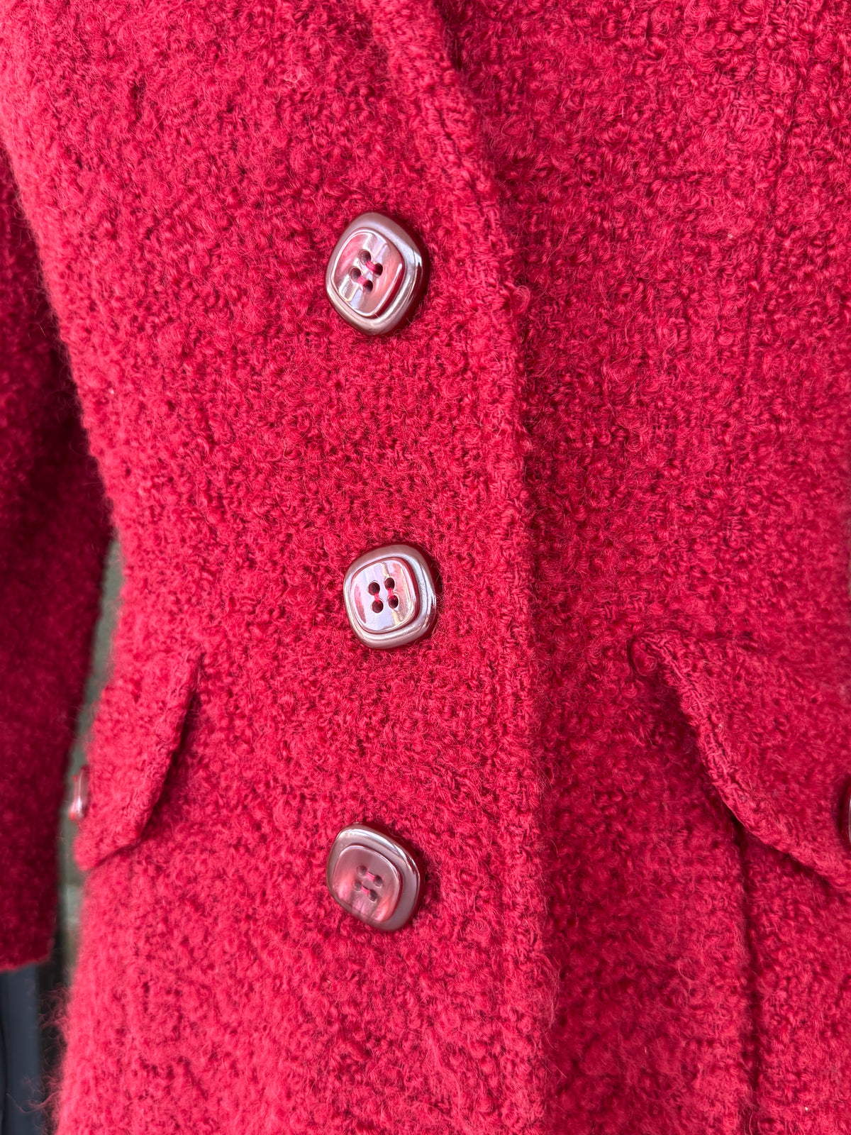 Cappotto sartoriale in bouclé di lana - TG. 40