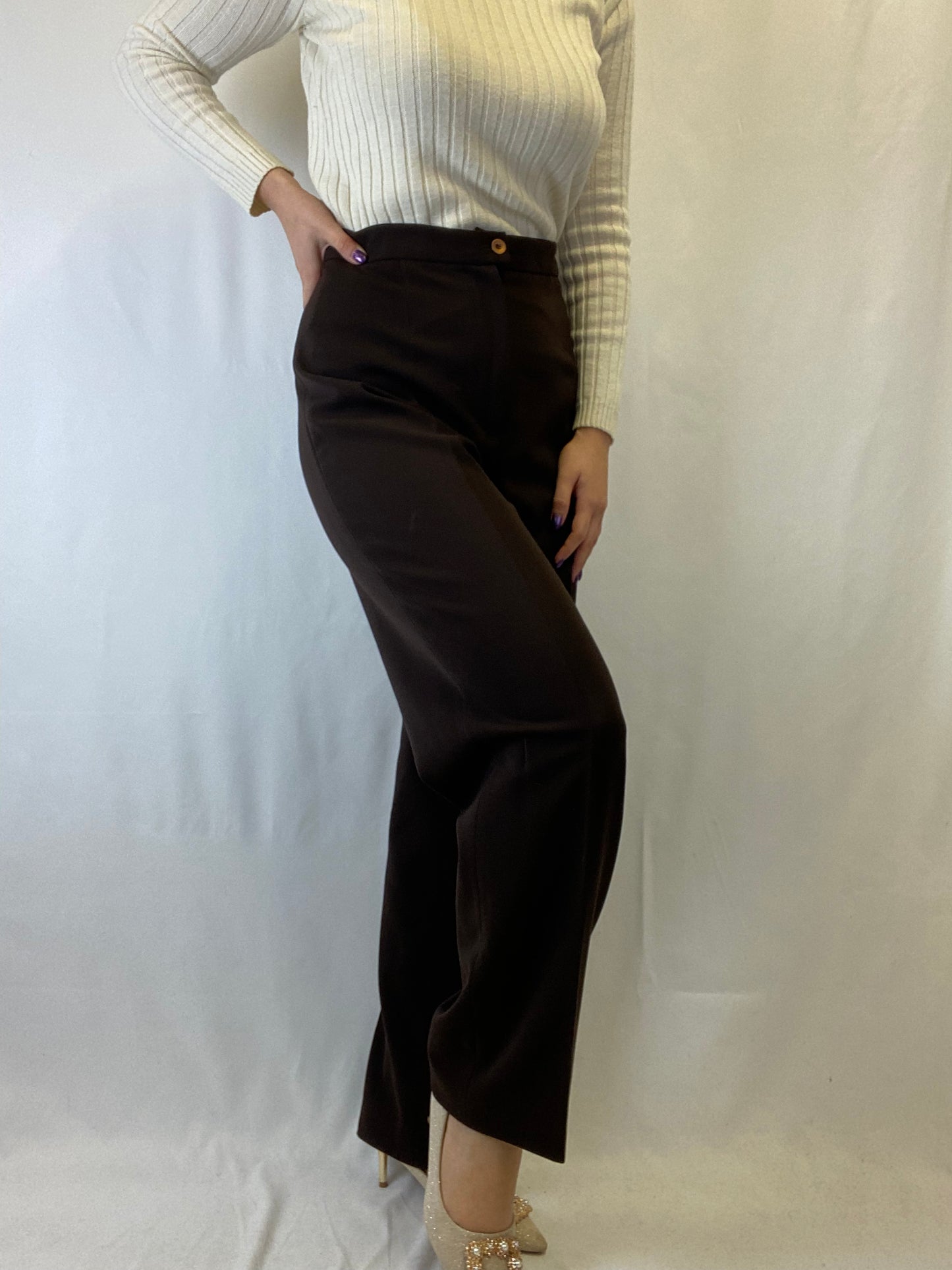 Pantalone classico marrone - TG. 50