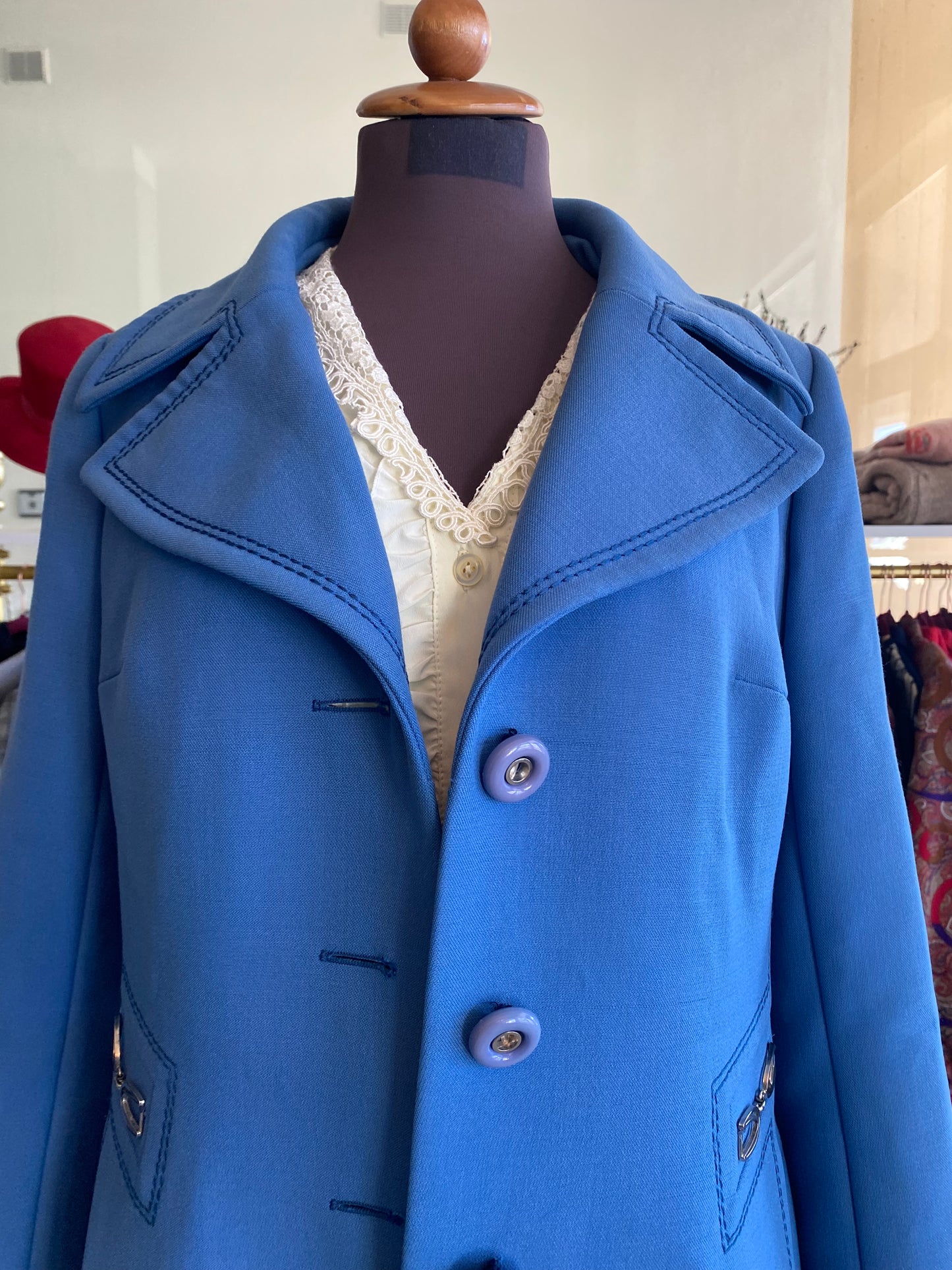 Cappotto anni ‘70 azzurro - TG. 38/40