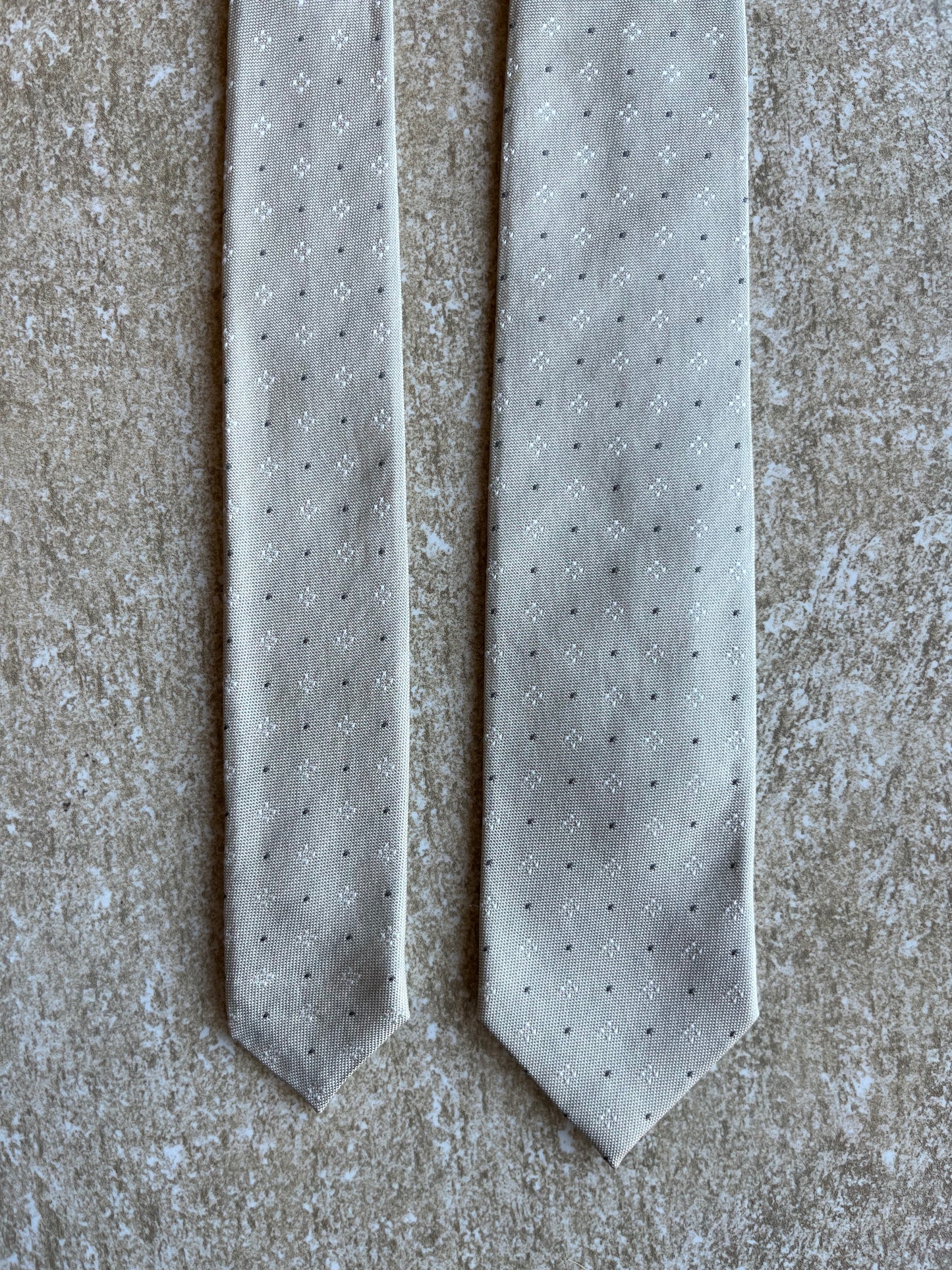 Cravatta Christian Dior panna