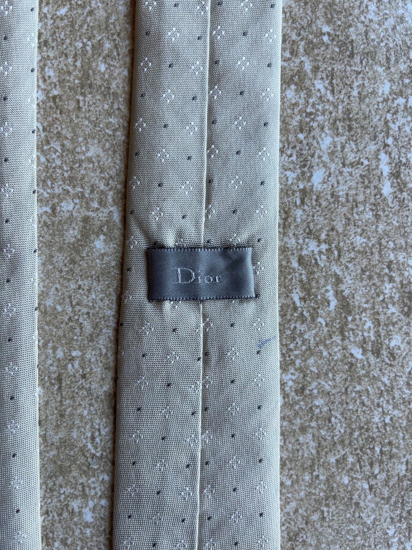 Cravatta Christian Dior panna