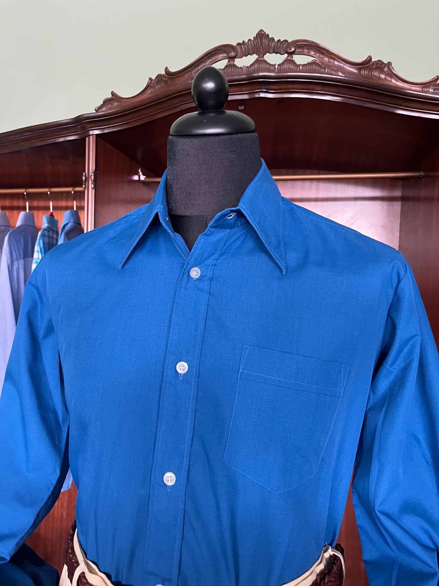 Camicia anni ‘70 blu chiaro