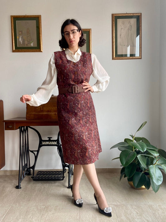 Completo gilet + gonna anni ‘70 - TG. 42/44