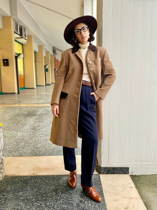 Cappotto anni ‘80 cammello - TG. 42