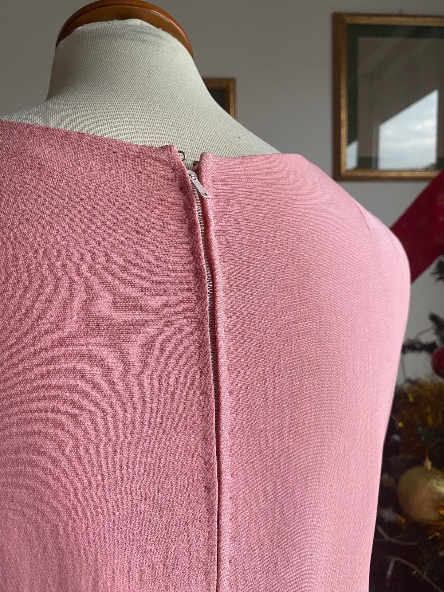 1960s pink cocktail dress