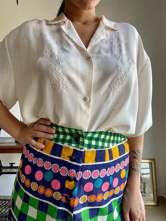 Camicia anni 60/70 pura seta