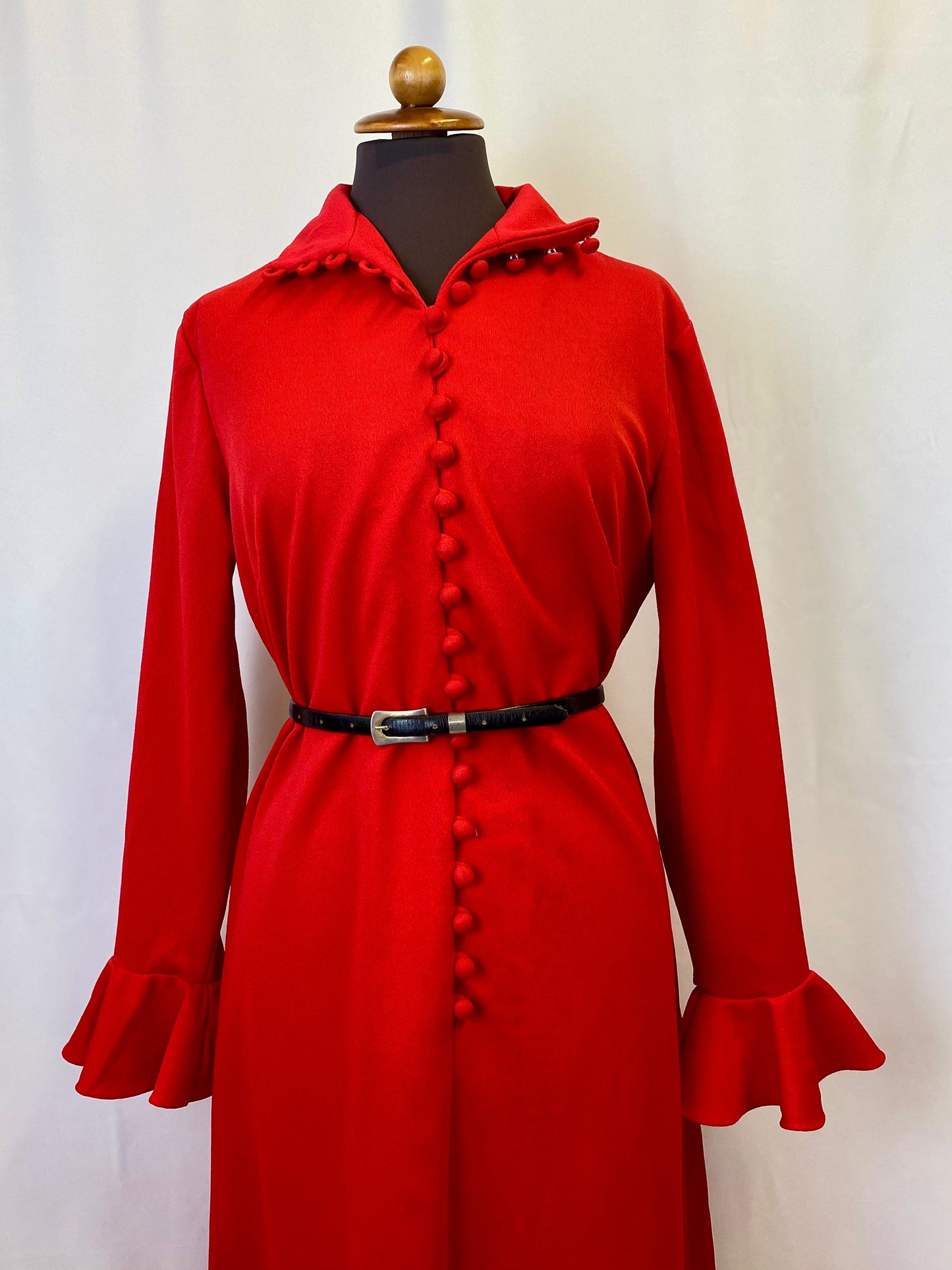 Maxi dress anni ‘70 rosso - TG. 40/42