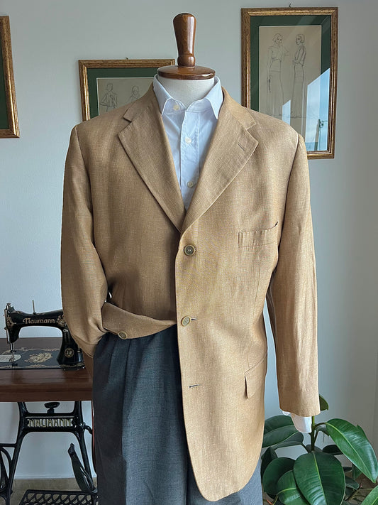 Giacca in lino beige